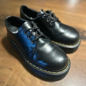 Doc Marten 1461 Leather Quad Platform Shoes